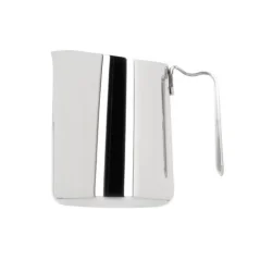 Milchkännchen Fellow Eddy Milk Pitcher 350 ml in eleganter silberner Farbe, ideal für Kaffeeliebhaber.