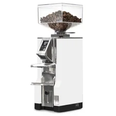 White electric coffee grinder Eureka Mignon Libra.