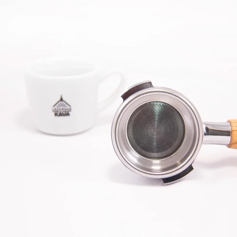 Dvojitý tampér Heavy Tamper 58 mm s drevenou rukoväťou z javorového dreva, kompatibilný s kávovarmi Nuova Simonelli.