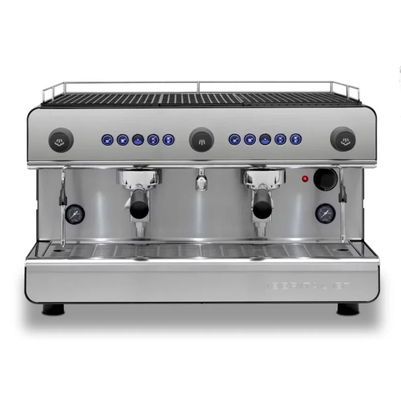 Two-group espresso machine IB7 Standard 2 Gr in black color.