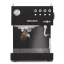 Kaffeemaschine Ascaso Steel UNO PID in schwarzer Ausführung mit Holzelementen, ideal für die Zubereitung von Espresso zu Hause, mit Wassertank.