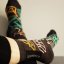 Γυναικείες κάλτσες καφέ φίλτρου 36-39