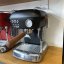 Compact home lever coffee machine Ascaso Dream PID in elegant dark black color.