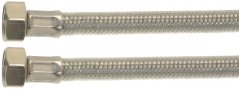 Geflochtene Schlauch mat enger Metallmotter op béide Säiten, mat schrégen roude Streife am Geflecht. Geflochtene Schlauch mat enger Metallmotter op béide Säiten, mat schrégen roude Streife am Geflecht.
