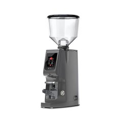 Eureka Atom W 75 gris est un moulin à café à expresso en acier inoxydable, garantissant une longue durée de vie et un broyage de qualité.