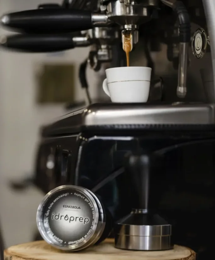 Idroprep bei der Kaffeezubereitung.