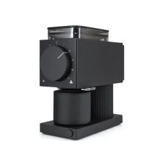 Elektrische Kaffeemühle Fellow Ode Brew Grinder, ideal für den Hausgebrauch mit automatischem Mahlsystem.