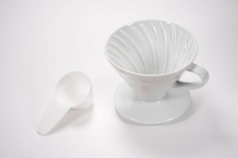 Hario V60-01 keramikas balta VDCR-01-W