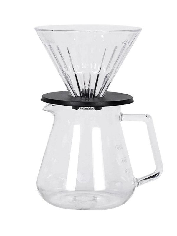 Timemore Crystal Eye Brewer Set - sklenený dripper+server 02