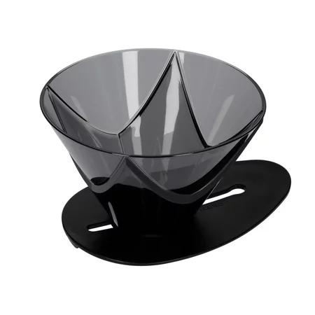 Porte-filtre noir Hario V60 One Pour Dripper Mugen, conçu pour la méthode de préparation Clever Dripper.