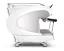 Machine à café professionnelle à levier Nuova Simonelli Aurelia Wave 2GR S de couleur blanche, idéale pour une utilisation à l'hôtel.