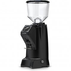 Elektrický mlynček na espresso Eureka Nadir 65 Touch v čiernej farbe.