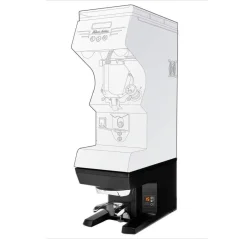 Presse-tampon automatique Puqpress M2 de couleur noire, avec un diamètre de 58,3 mm, compatible avec la machine à café ECM Mechanika IV Profi.