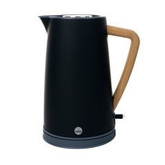 Wilfa Spring Kettle Black - elektrická konvice 1,7l s dřevěnou rukojetí