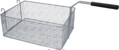 Inox-Drootkuerf fir Friteuse a rechteckeger Form mat schwaarzem Plastikgrëff. Inox-Drootkuerf fir Friteuse a rechteckeger Form mat schwaarzem Plastikgrëff.