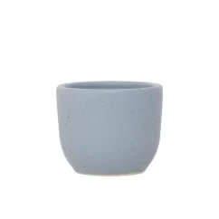 Niebieski kubek na cappuccino Aoomi Kobe Mug A07 o pojemności 125 ml.