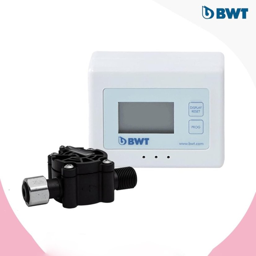 LCD display for water filtration.