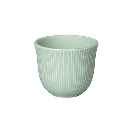 Šálka na kávu Loveramics Brewers - 150ml Embossed Tasting Cup vo farbe svetlo zelenej, vyrobená z porcelánu.