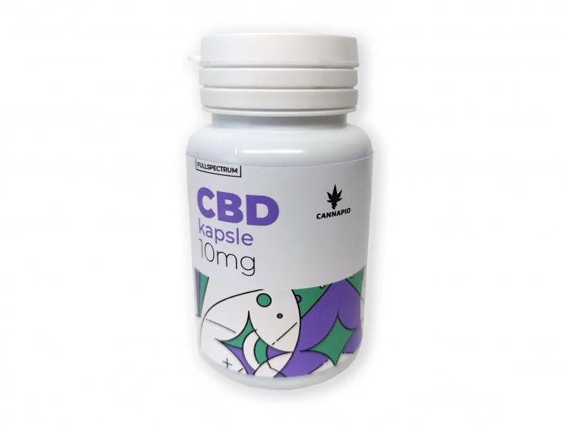 Hanfkapseln Fullspektrum 10mg von Cannapio, ideal zur Ergänzung von CBD in Ihrer täglichen Routine.