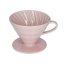 Hario V60-02 ceramică roz + 40 de filtre VDC-02-PPR-BB