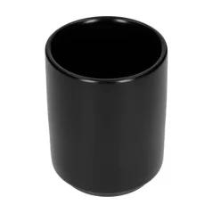Taza negra Fellow Monty Latte Cup con capacidad de 325 ml, ideal para los amantes del café latte.