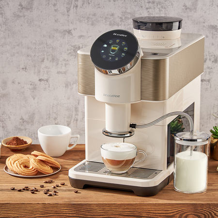 Dr. Coffee H2 White - Cafetière automatique avec moulin et écran
