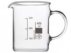 Becherglas mit Henkel mit einem Volumen von 400 ml