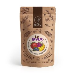 Frostgetrocknete Mischung aus Heidelbeeren und Erdbeeren, 35g, ideal für gesunde Snacks.