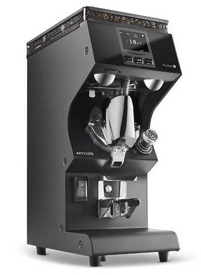 Elektrický espresso mlynček na kávu Victoria Arduino Mythos MYG85 v čiernom prevedení.
