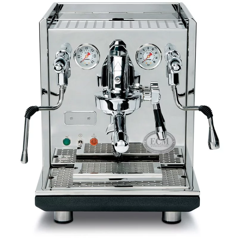 Front view of the ECM Synchronika espresso machine