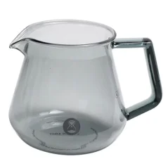 Tetera de vidrio para té Timemore Coffee Server de 360 ml en acabado oscuro.