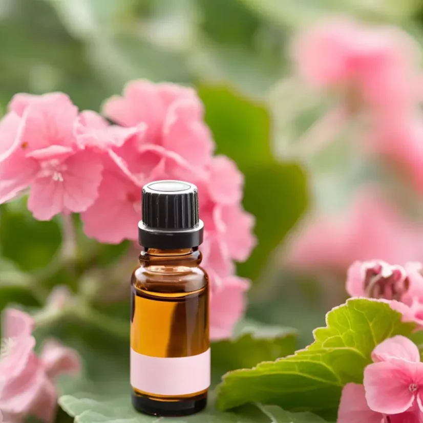 L'huile essentielle BIO de géranium est un produit 100% naturel de 10 ml avec un parfum frais, idéal pour l'aromathérapie et les lampes à parfum.