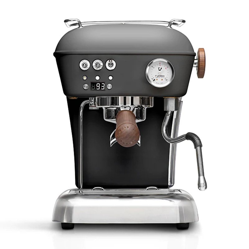 Anthracite lever coffee machine Ascaso Dream PID with temperature control.