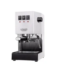 Espresso kávéfőző Gaggia New Classic Color fehér színben, alumínium kazánnal. Espresso kávéfőző Gaggia New Classic Color fehér színben, alumínium kazánnal.