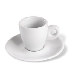 ClubHouse csésze és csészealj Giacinto, 65 ml, fehér