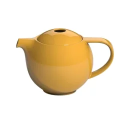Porzellan-Teekanne und Infuser Loveramics Pro Tea in Gelb mit einem Volumen von 600 ml, ideal zum Servieren von Tee.