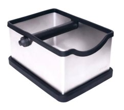 Strieborný odklepávač na kávu Cafe Knockbox.