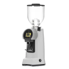 Szürke elektromos kávédaráló espresso Eureka Helios 75.