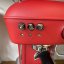Lever espresso machine Ascaso Dream ONE in a loving red color with a thermoblock for fast water heating.