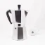 Traditional Italian Moka pot Bialetti Moka Express for brewing up to 9 cups of coffee.