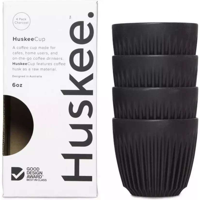 Huskee Charcoal 180ml je praktický termohrnček vhodný do auta, ideálny na cesty a osvieženie vašej obľúbenej kávy. Balenie obsahuje štyri kusy.