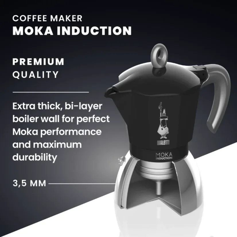 Brief description and benefits of using the Bialetti New Moka Induction kettle