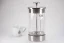 Grooved coffee press for clarity