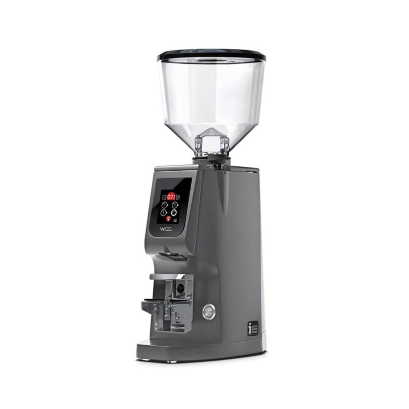 Eureka Atom W 65 grey is a high-quality espresso coffee grinder that allows for precise grind settings for perfect coffee preparation.