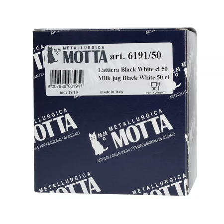 Motta konvička na mléko 500 ml černá bílá