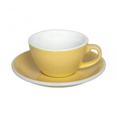 Loveramics Egg - Flat White 150 ml Cup and Saucer  - Butter Cup