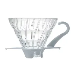 Sklenený dripper Hario V60-01 biely