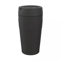 Thermal mug KeepCup Helix BLACK L with a capacity of 454 ml, suitable for cars, ideal for traveling.