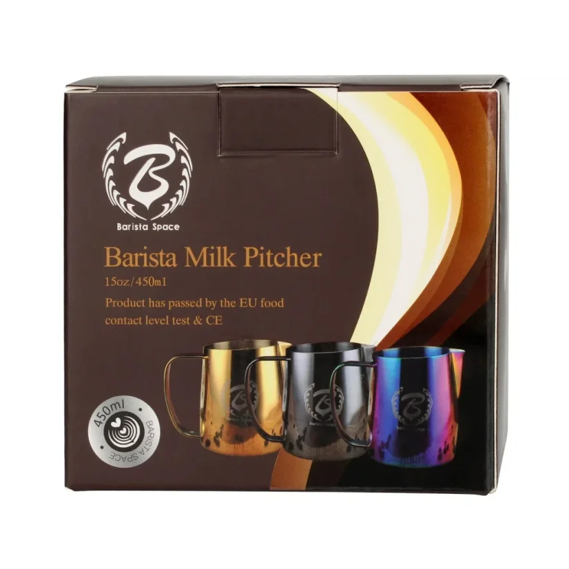 Original packaging of Barista Space Star Night 2.0 milk pitcher.