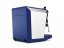L'arrière de la machine à café à levier domestique Oscar 2 de couleur bleue